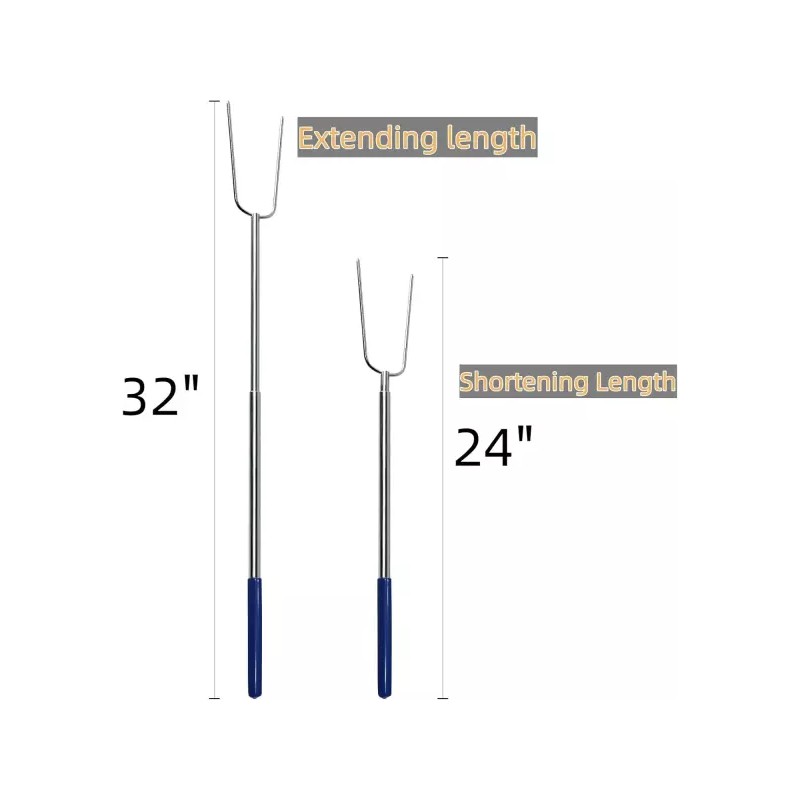 Raomide RAOMEIDE 32인치 대형 핫도그 로스팅 스틱 스모어스 파이어 피트