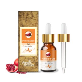 Crysalis Pomegranate (Punica Granatum) Oil |100% Pure & Natural Undiluted Carrier Oil for Sensitive Skin & Revitalizing Dull Skin |Use On Skin and Hair- 15Ml with Dropper