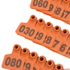 100Pcs TPU Pig Cow Ear Tag with Number 001‑100 Ear