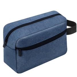 Toiletry Bag for Men, Portable Travel Wash Bag Waterproof Shaving Bag Toiletries Accessories Cosmetic Bag Make Up Bag, Gym Shower Bathroom Makeup Bag with Handle (Blue)