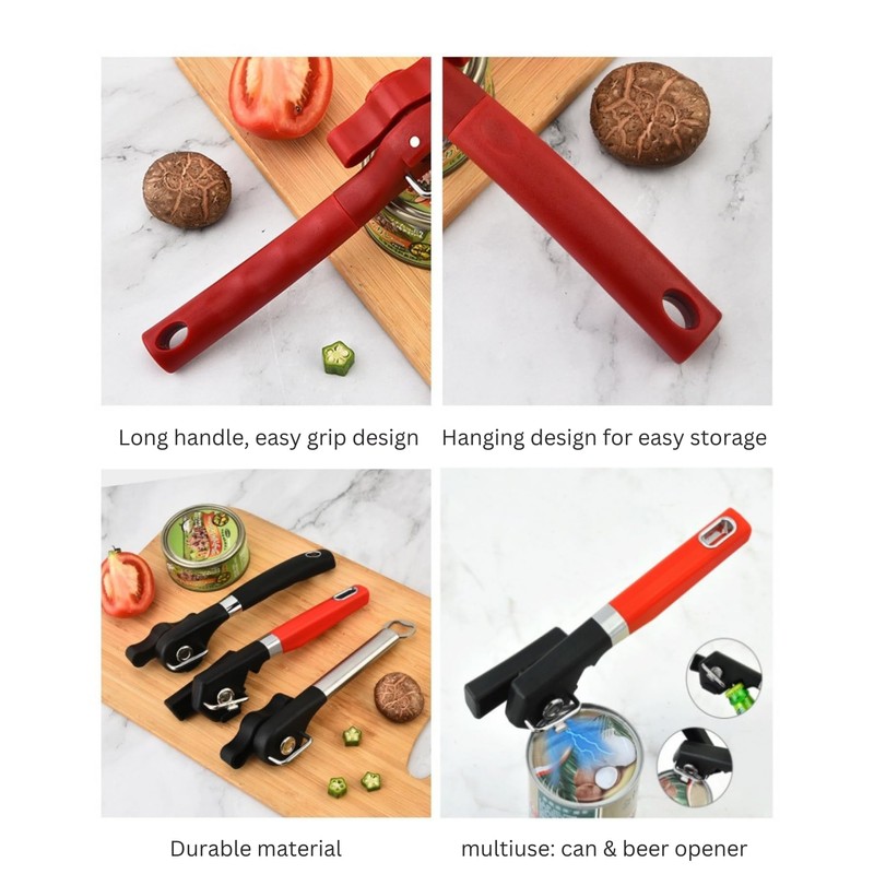 Fan Wu Safe Side-Cut Manual Can Opener – Smooth Edge,