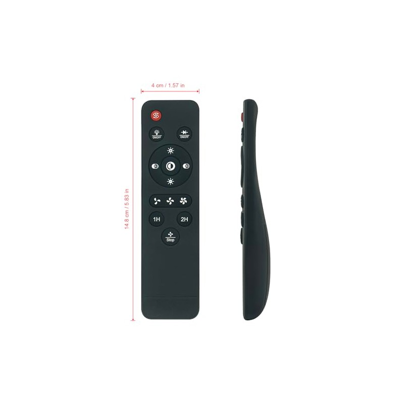 ROLLGAN Replaced Remote Control Fit for PINFM Ceiling Fan with