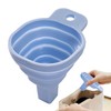 Blue Novelty Silicone Folding Funnel, 2.24 Inch Diameter, Foldable Portable