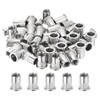 sourcing map 100Pcs Rivet Nuts Flat Head, M10 Stainless Steel