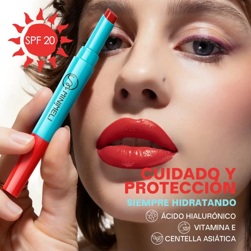 Minimeli Juicy Delineador Y Brillo Labial 2 En 1 Hidratante
