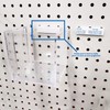 Adhesive Pegboard & Slatwall Mounting Adapter, Stick on Back Plate,