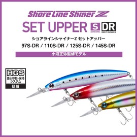 DAIWA Shoreline Shiner Z Set Upper 97S-DR Chartback Pearl Lure