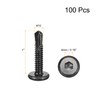 uxcell Hex Socket Self Tapping Screws, #10 x 1 410
