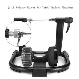 Quick Release Skewer and Front Wheel Riser Block for Bike Trainer, Bike Quick Release Turbo Trainer Skewer For Indoor Cycling Bike Trainers Training (Quick Release)