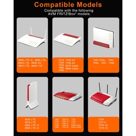 12V 3A Power Supply Charger Compatible with AVM Fritz!Box 7690, 7590, 7560, 7540, 7530, 7510, 7490, 7430, 7390, 6690, 6490, 5590, 5530...WLAN Router and Telekom Speedport Smart Plug Power Supply black