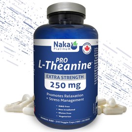 Naka Platinum L-Theanine, 250mg, Promotes Relaxation (210 vcaps)