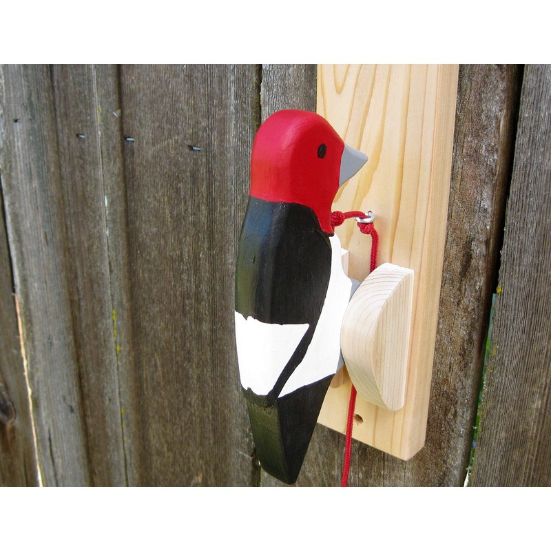 Red-headed woodpecker door knocker