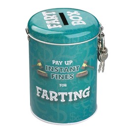 MDI Australia Farting Instant Fines Money Tin Coin Bank Novelty, Teal