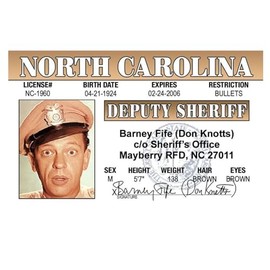 Signs 4 Fun Humorous Small Aluminum Decorative Magnet - Barney Fife - 3.5' x 2.5' - Pack of 1