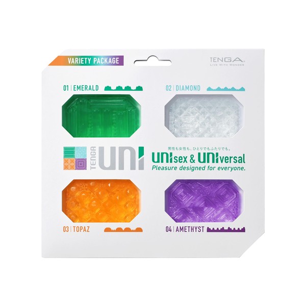 TENGA UNI VARIETY PACK Unisex Purupuru Touch Single Use Mini Lotion