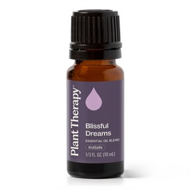 Plant Therapy Blissful Dreams Essential Oil Blend, For Relaxation While Supporting Quality Rest, Grounding and Soothing, Lovely Bedtime Aroma, 10 mL (1/3 oz) 100% Pure, Undiluted, Natural Aromatherapy