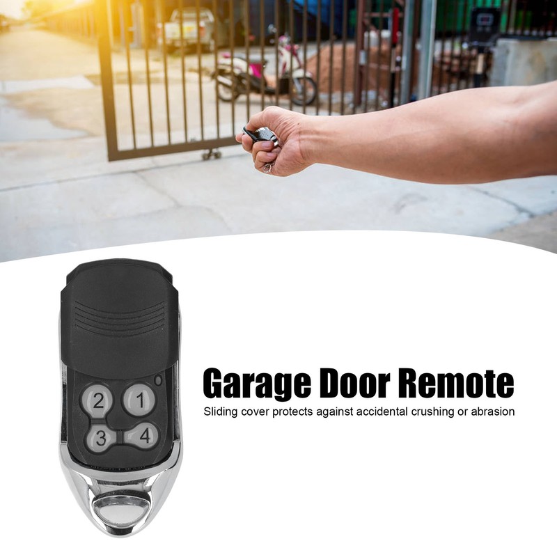 433MHz Garage Door Opener Remote Control Keychain 100m Wireless Transmission