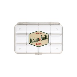 Adamsbuilt Fishing AB110C-12C-Fly Box Ultra Clear 12 Compartimentos, Grande