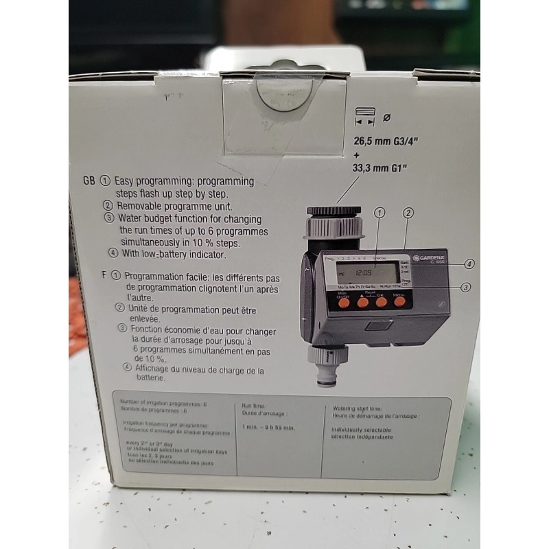 Gardena Comfort C 1060 Programmable Water Computer Sprinkler Timer Irrigation