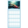 Family Planner 2025 - Fish Fantasy with 5 Columns (Wall