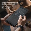 VULKIT Carteras de nailon con bloqueo RFID para hombre, billetera