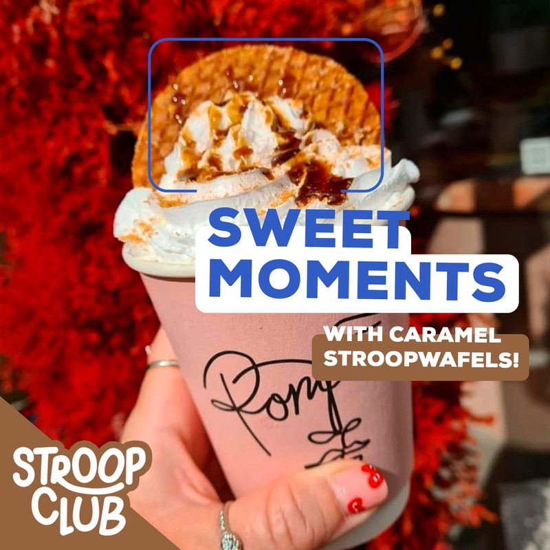Stroop Club Coffee Infused Organic Stroopwafel Caramel Treats | Vegan,