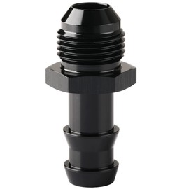 Podavelle 8AN Male Flare to 1/2 Hose Barb Straight Fitting Adapter Aluminum Black