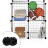 Kyuionty 40 Pcs Wire Cube Connectors, Plastic Grid Cube Organizer