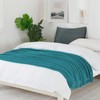 BOURINA Textured Solid Soft Sofa Throw Couch Cover Knitted Decorative
