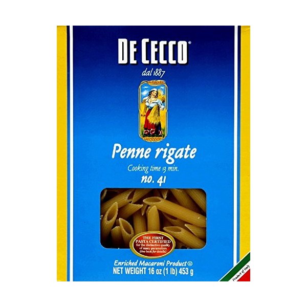 DeCecco Pasta Penne Rigate 16.0 OZ(Pack of 2)