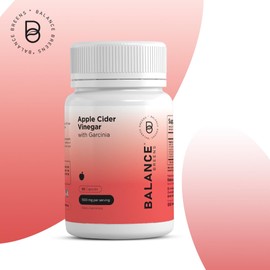 Apple Cider with Garcinia Pills, 1,500 mg per Serving, High Potency, 90 Capsules, Natural Digestion, Metabolism, Weight & Detox Support, Non-GMO, Gluten, Dairy & Sugar Free by Balance Breens