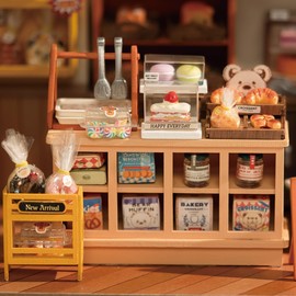 Dokurundo ® Robotime DIY Miniature House Doll House (Mori Bakery)