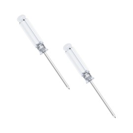 FOCMKEAS 2PCS Mini Phillips Screwdriver, 3mm Cross Head with Clear Non-slip Handle for Small Appliances, 3.62"(92mm) Total Length, Non-magnetic