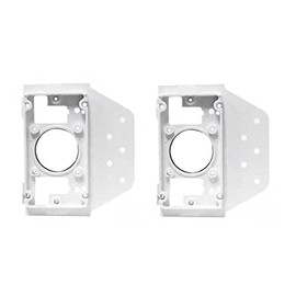 LEFITPA 2 Pack Replacement Plastic Central Vacuum Backing Mounting Plate for 2 Inch Vac Pipe & Standard Inlets