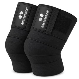 Rodilleras de compresión elásticas para entrenamiento, gym, fitness y levantamiento de pesas | Bandas deportivas con soporte y ajuste firme para hombr