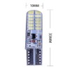 PNNNU 10Pcs W5W T10 Strobe Flash LED Silicone Gel Light