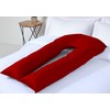 Red 12FT U Shape Pillow Cover Case Only- Pregnancy, Nursing