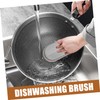 FOMIYES 2-Pack Kitchen Cleaning Brush Dish Scrubber Sponge Multi-use Reusable