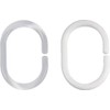KAV Plain White polyster Fabric Shower Curtain (240 x 180)