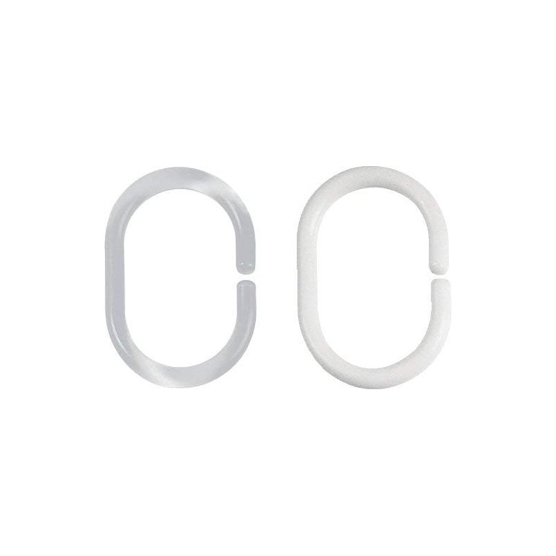 KAV Plain White polyster Fabric Shower Curtain (240 x 180)