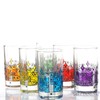 Hand Painted 6 Cups/Tea Glasses, Moorish Unique Decorative Glasses