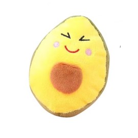 Jinshining Yellow Dog Chew Toy, Avocado Squeaky Dog Toys,Tough and Chew Resistant, Creative Pet Toy,Soft Plush Avocado Shape Tooth Cleaning for Puppy, Small, Middle, Big Dogs Toys,Squeak Toys