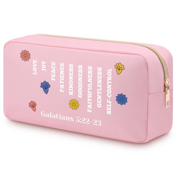 Christian Gift for Women Girl Positive Inspirational Makeup Bag for
