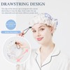 LONGDONG HOMEONE Shower Caps For Women Reusable Waterproof,Satin Lined Large