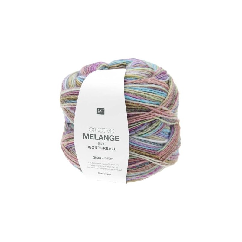 Creative Melange Aran Wonderball 200 g Colour 22 Gradient Pastel