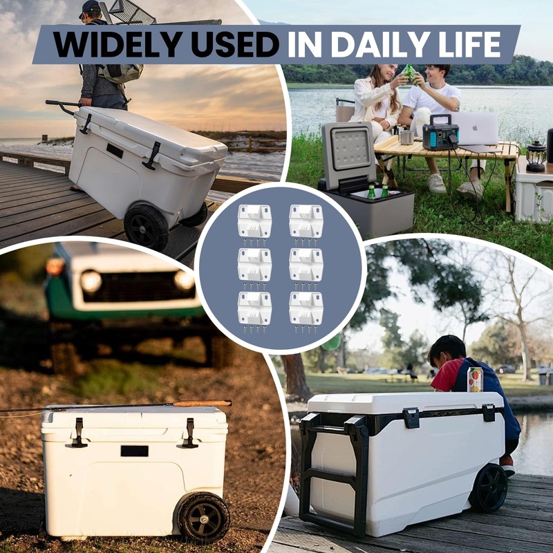 Cooler Plastic Hinges Replacement (6 Pack) Fit for Coleman Coolers