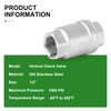 TAISHER 2PCS 304 Stainless Steel 1/2" Female Vertical Check Valve，Backflow