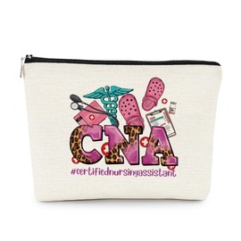 EXUQO Nurse Makeup Bag Nurse Gifts,Nurse Graduation Gift,Appreciation Gift,CNA Nurse Cosmetic Bags Zipper Pouch,Gifts for School Nurse Medical Student Teen Girls Women