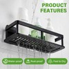 BIUFANTASI 2pc Wall Mounted Floating Shelf, Detachable Storage Rack,No Drill