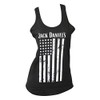 Jack Daniel’s Ladies Distressed Flag Black Tank Top (Small)